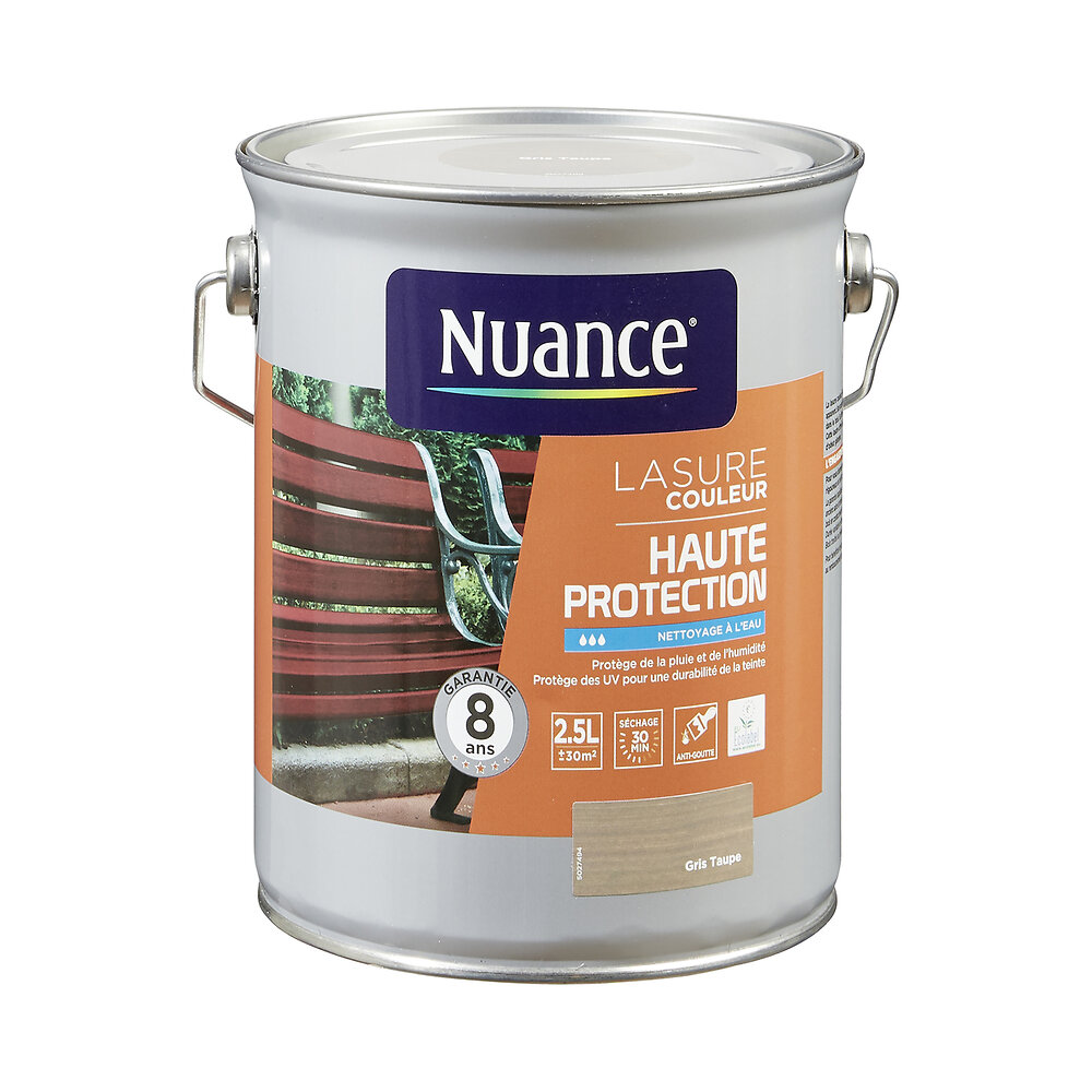 NUANCE - Lasure haute protection gris taupe 2.5L - large