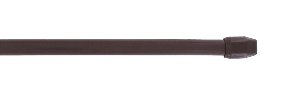 ORCIEL - Tringle vitrage extensible 30-50cm plat marron - large