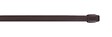 ORCIEL - Tringle vitrage extensible 30-50cm plat marron - vignette