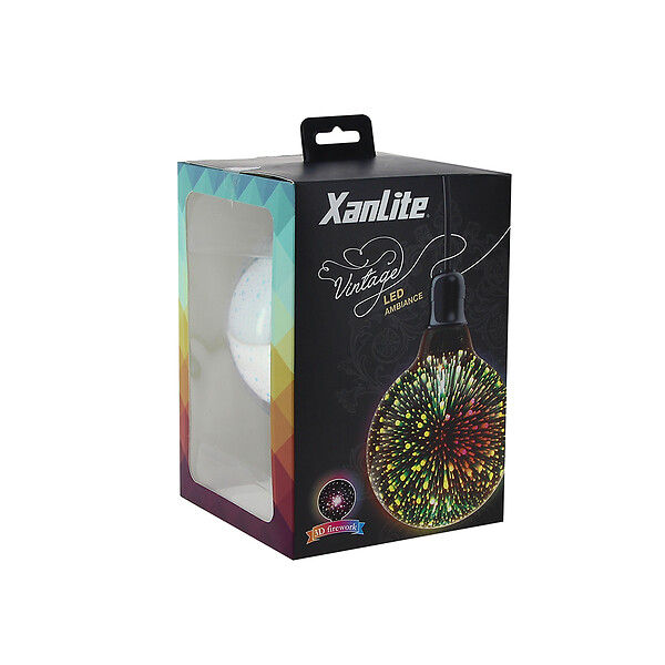 Ampoule Filament LED G125 déco3D culot E27 3,8W Bricorama