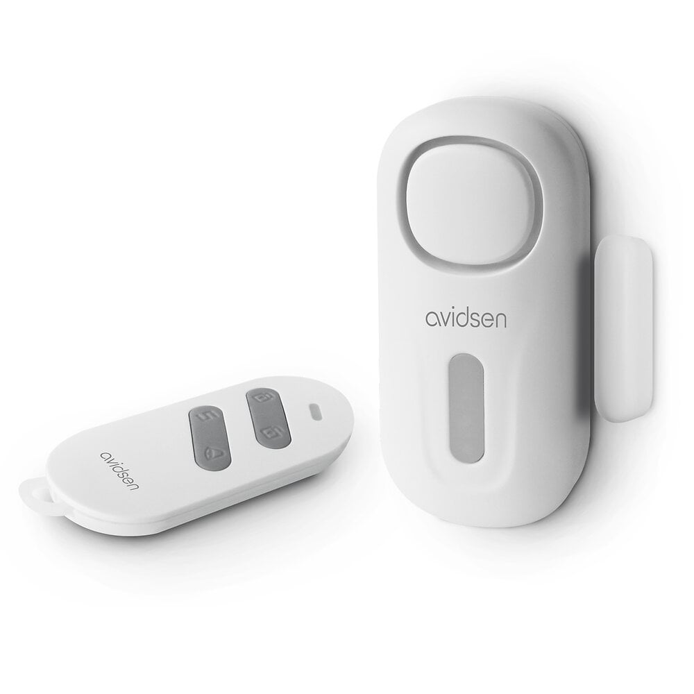 Mini-alarme+avec+sa+telecommande+Small+Doorguard+Control+sirene+à+120+dB+-+Avidsen+-+100022