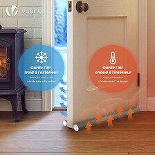 Beautissu Boudin De Porte Tuuli HE - 8 X 100 Cm - Boudin De Porte