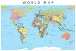 ARTIS - Glassart 45x65 world map 9 - vignette