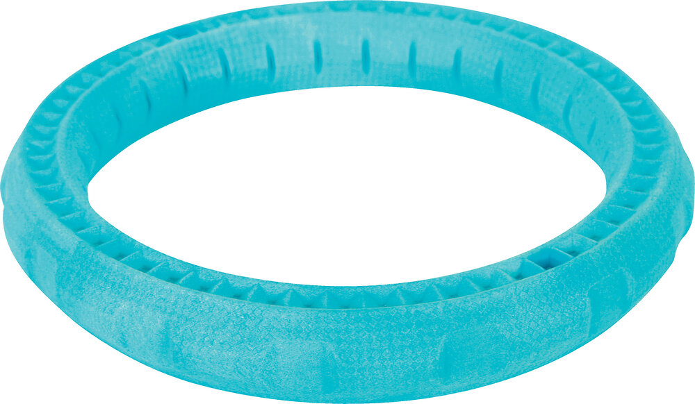 ZOLUX - Jouet tpr anneau moos 17cm bleu pour chien - large