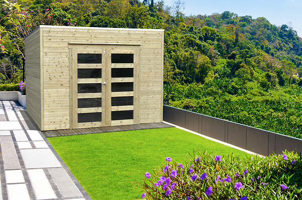 Abri de jardin - Bois - 17,37m2 | Bricorama