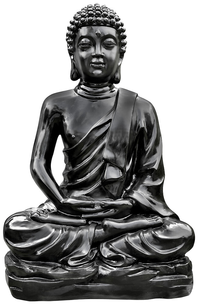 W.HAIRIE - Bouddhat kadampa 150cm ton ciré noir - large