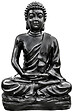 W.HAIRIE - Bouddhat kadampa 150cm ton ciré noir - vignette
