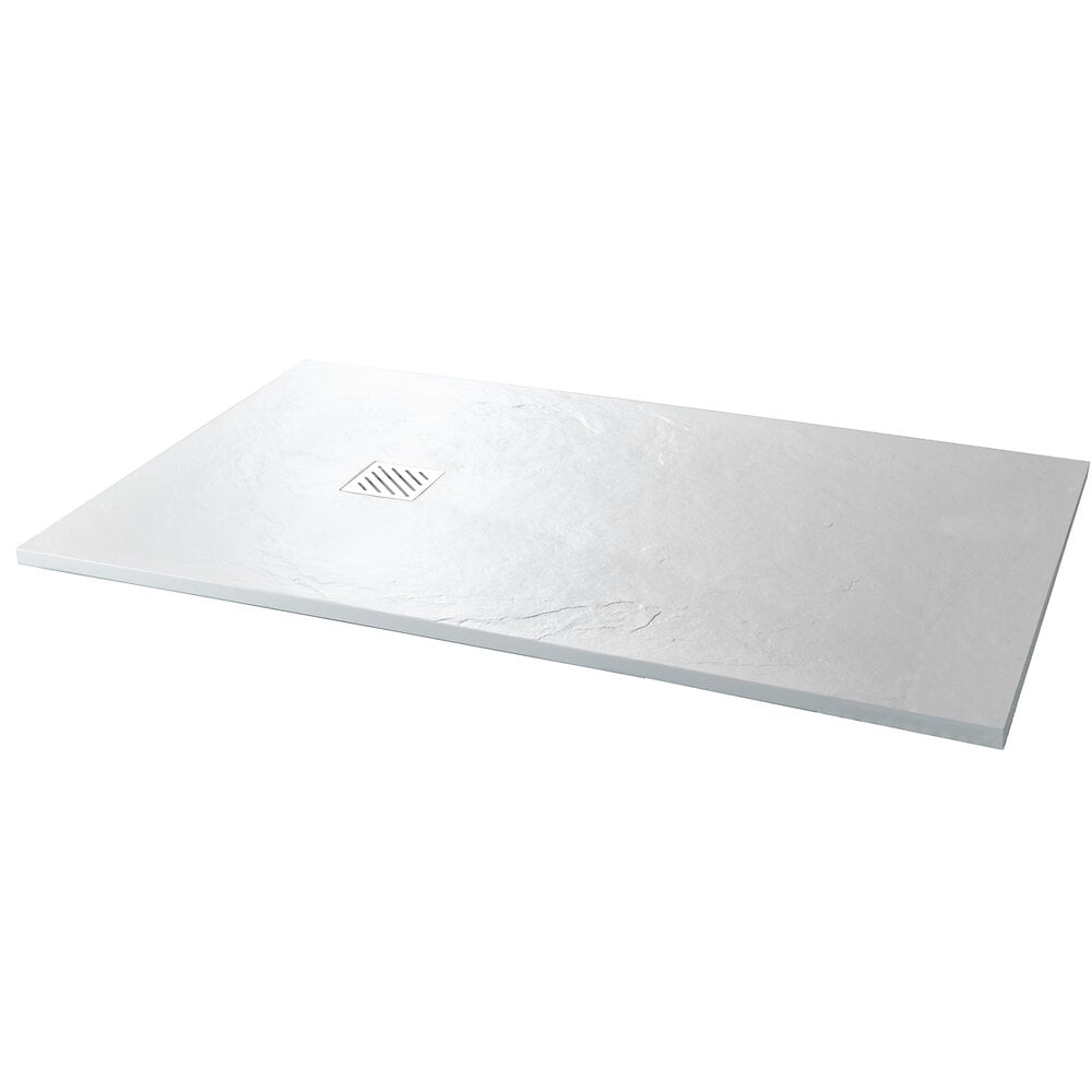 Il Laisse Le Receveur Sur Place En 3 Lettres Receveur douche solidstone Bastia - Blanc - 80x140x2.7cm | Bricorama