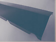 ONDOMETAL - Faîtière crantée sur mur acier galva 210cm bleu - vignette