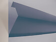 ONDOMETAL - Rive sur mur acier galva 1045 210cm bleu - vignette