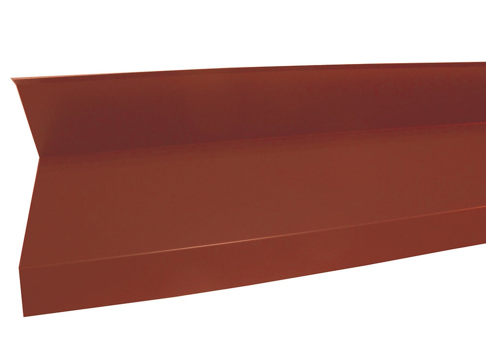 ONDOMETAL - Rive contre mur acier galva 1045 210cm rouge - large