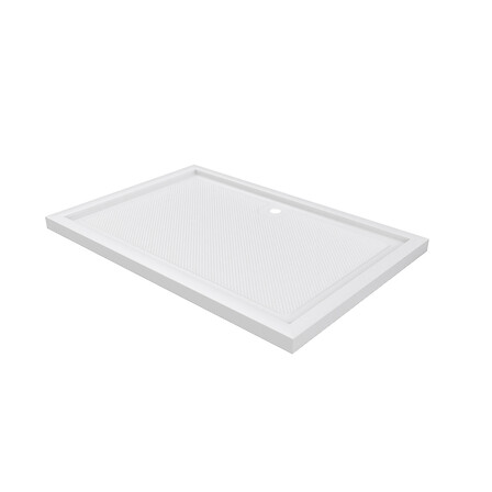 AURLANE Receveur de douche extra-plat  - Blanc acrylique - L80xl120cm