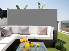 NORTENE Rideau de terrasse 1.60x3m gris anthracite