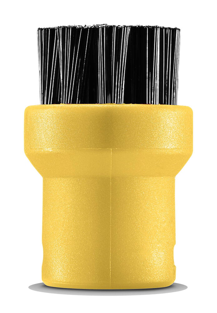 KARCHER - Set de brosse ronde '2 noires, 2 jaunes' - large