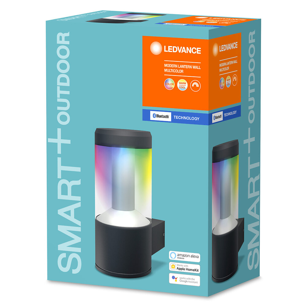 smart+ bluetooth modern lantern wall rgbw luminaire extérieueur