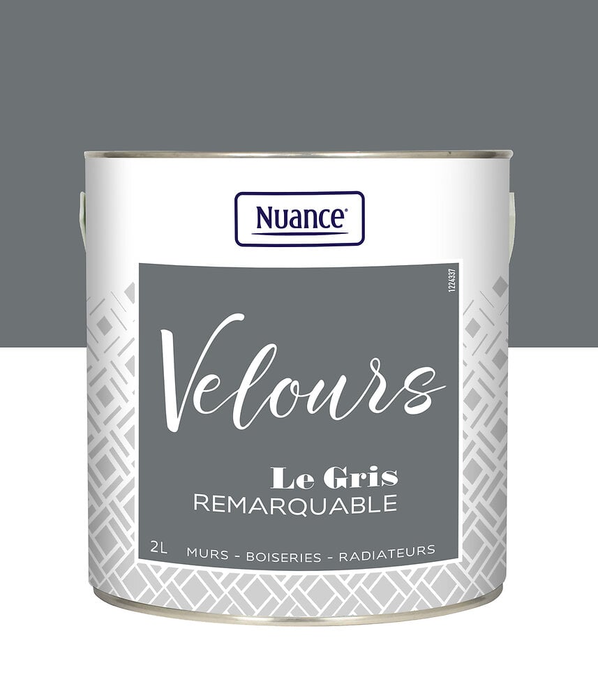 NUANCE - Peinture multi-supports Velours - Gris remarquable - 2L - large
