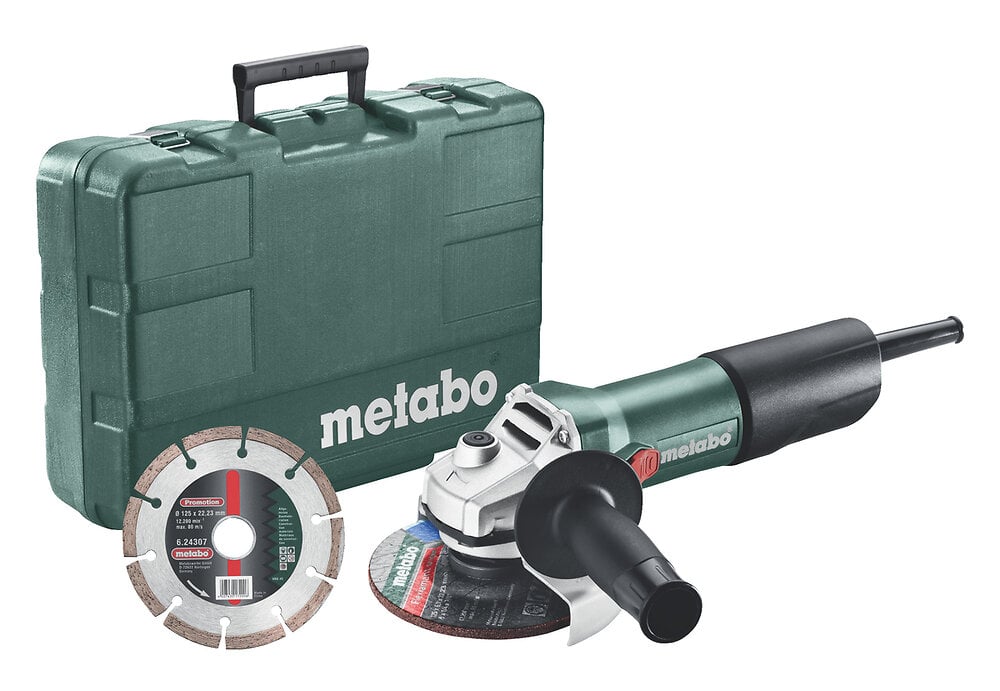 METABO - Meuleuse avec son coffret et 5 accessoires - 850-125W - 125mm - large
