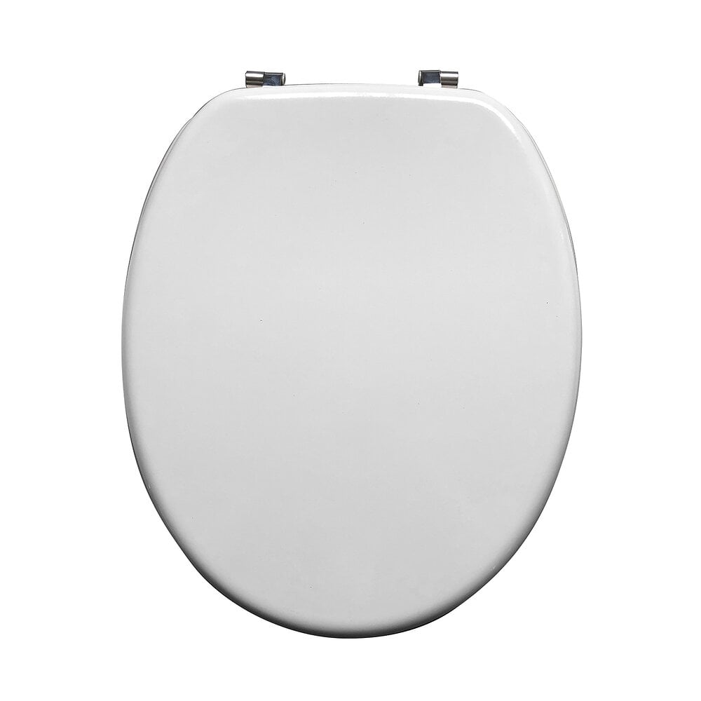 Idevit Abattant WC à fermeture classique adaptable sur la plupart des  cuvettes, blanc (EASY2240)