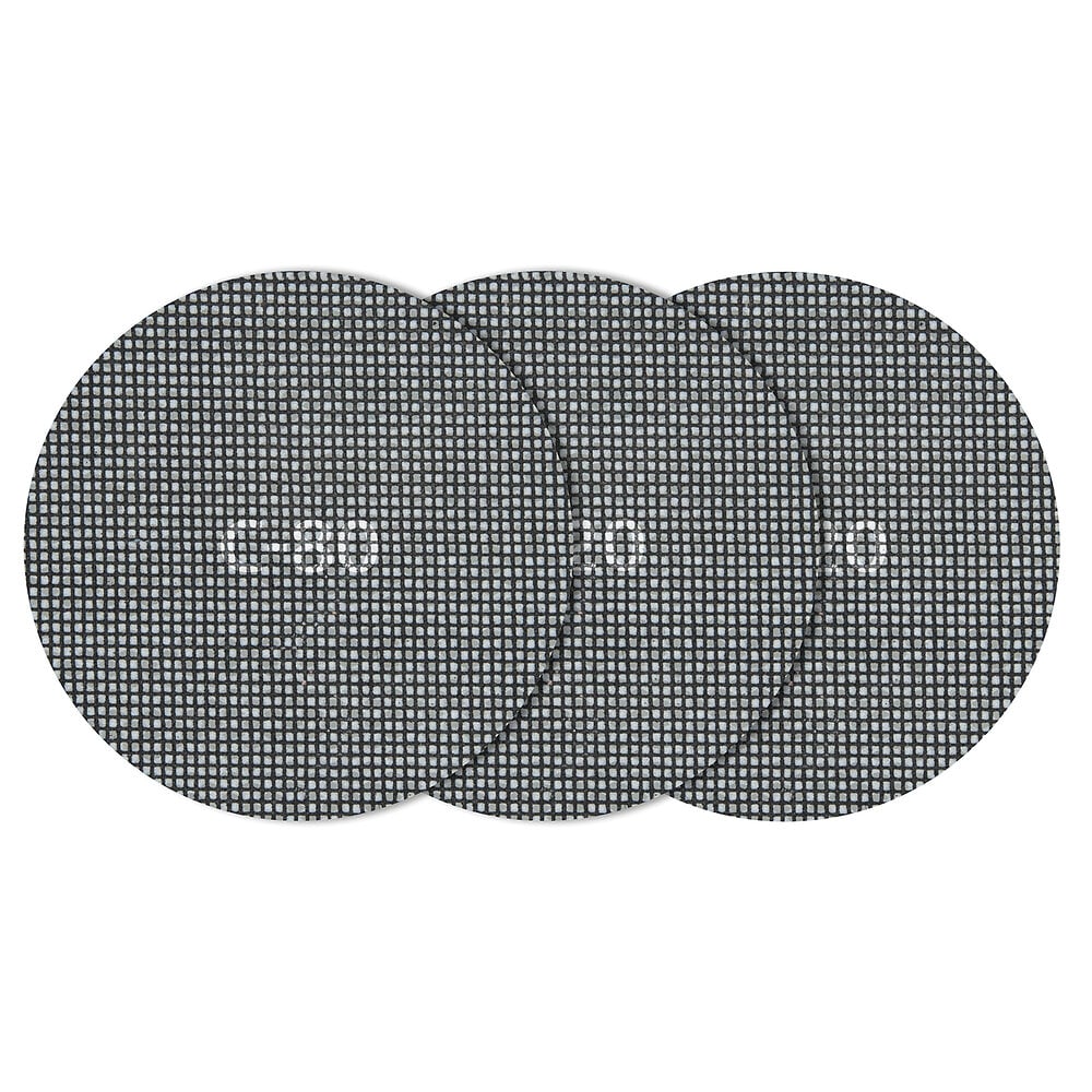 Lot De 6 Disques Abrasifs Maille 225mm - Grains A80, A120, A180 - Pour Plâtre, Peinture, Plastique