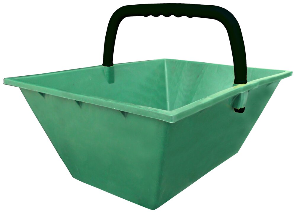 BELLI - Panier vendange 20 litres vert avec anse - large