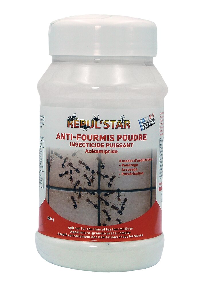 - - Anti-fourmis poudre 600g cyphénothrine + géraniol SNAP - large