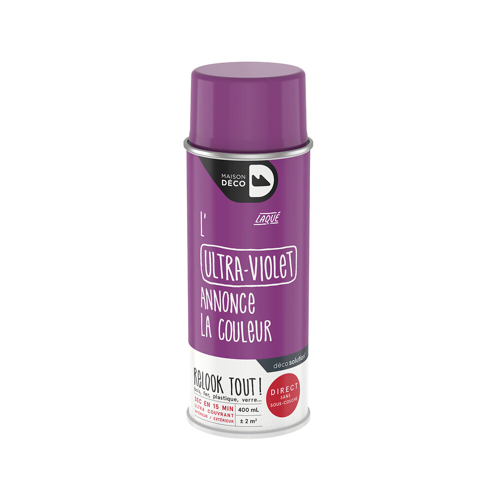 Peinture aérosol Relook Tout Ultraviolet Brillant 400ml
