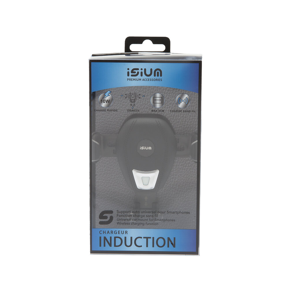 ISIUM - Support auto gravity induction 10w charge rapide - large