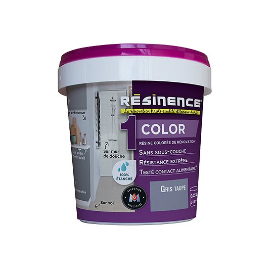 RESINENCE - Résine de rénovation Color Gris taupe 250ml - large