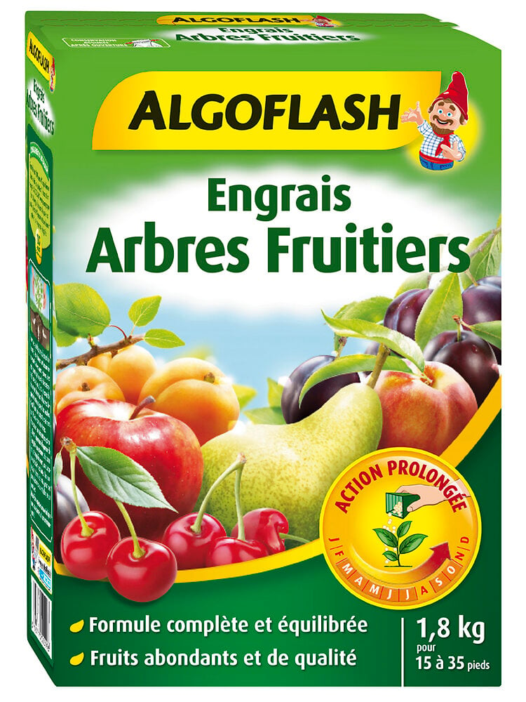 ALGOFLASH - Engrais Arbres fruitiers Action prolongée 1.8kg - large
