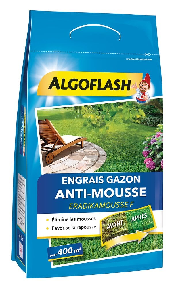 ALGOFLASH - Engrais Gazon Anti-mousse 12kg - large