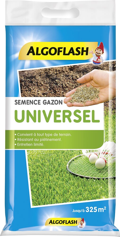 ALGOFLASH Sac de Semence Gazon Universel, 5 kg, SEMU5