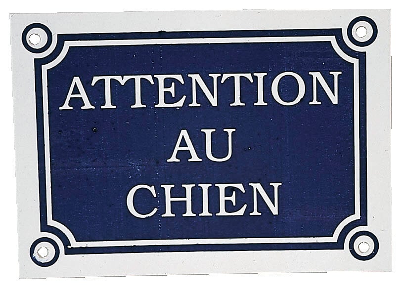 Plaque attention au chien pour chien | Bricorama