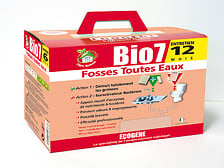 Bio 7 gel entretien canalisations microbilles Ecogene