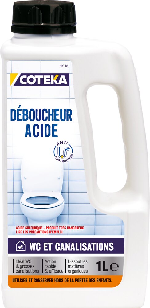 COTEKA - Déboucheur WC acide Coteka 1Litre - large