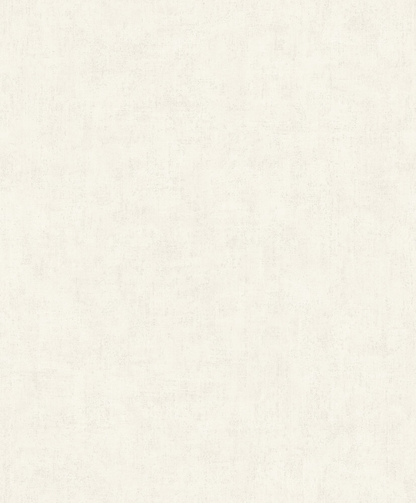 GRANDECO - Papier peint vinyle intissé patiné uni blanc - large