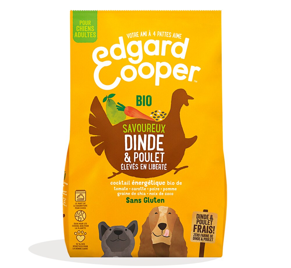 EDG COOPER - Croquettes Bio Chien 2.5kg Dinde/Poulet frais - large