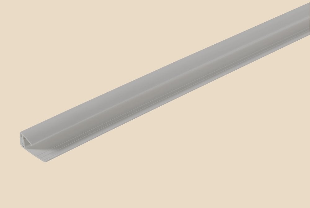 DUMAPLAST - 069 Profil de départ clic en PVC - gris metallic - 260cm - large