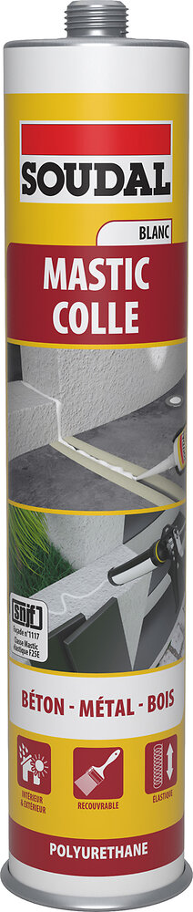 Rubson | Mastic Maison Acrylique Murs & Fenêtres (cartouche de 280 ml) –  Mastic acrylique blanc pour intérieur & extérieur – Comble fissure, joint