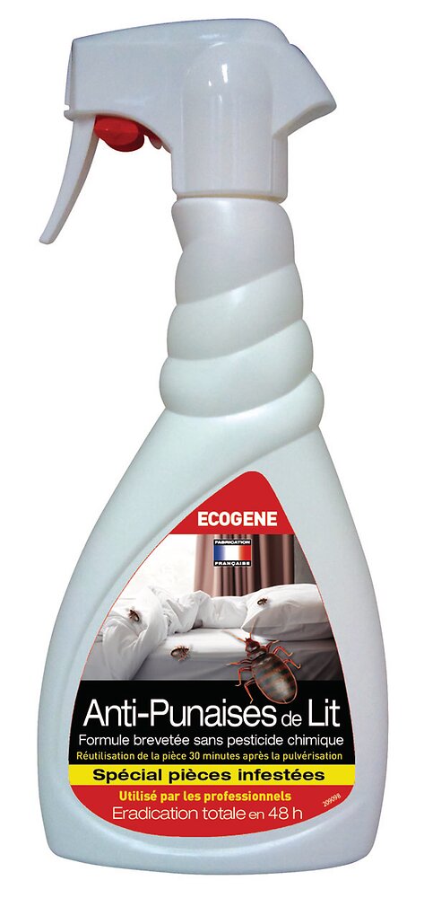 ECOGENE - spray anti punaises de lit prêt à l'emploi 500ml - large
