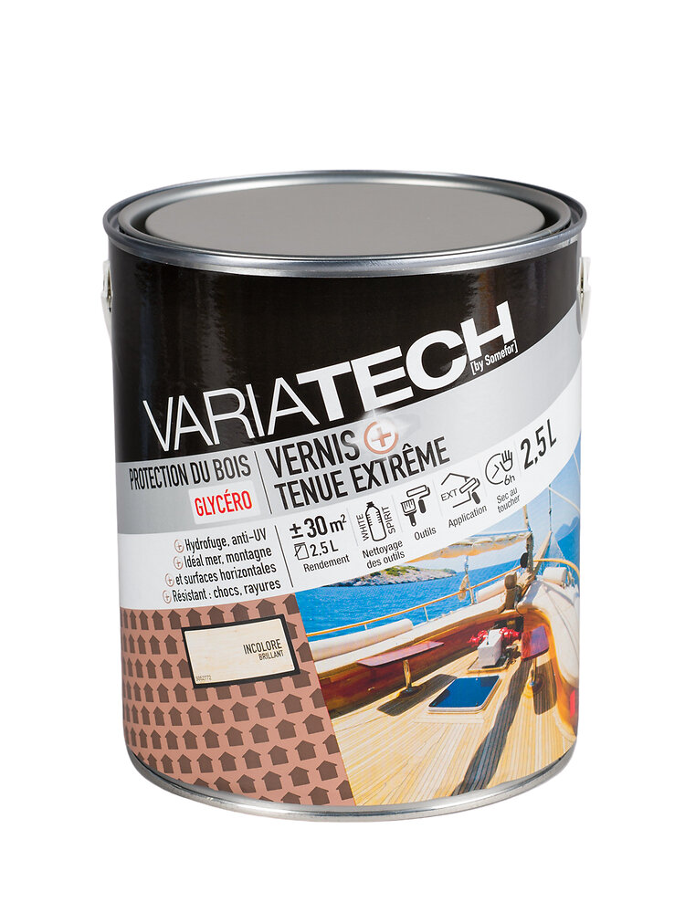VARIATECH - Vernis tenue extrême glycéro incolore brillant 1l - large