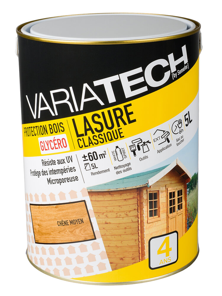 Lasure classique chêne moyen 5L | Brico Cash