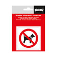 PICKUP - Picto 7.5x7.5cm Interdit aux chiens - vignette