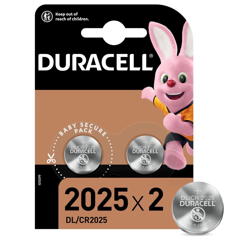 DURACELL - 2 Piles Bouton Lithium type 2025 - large
