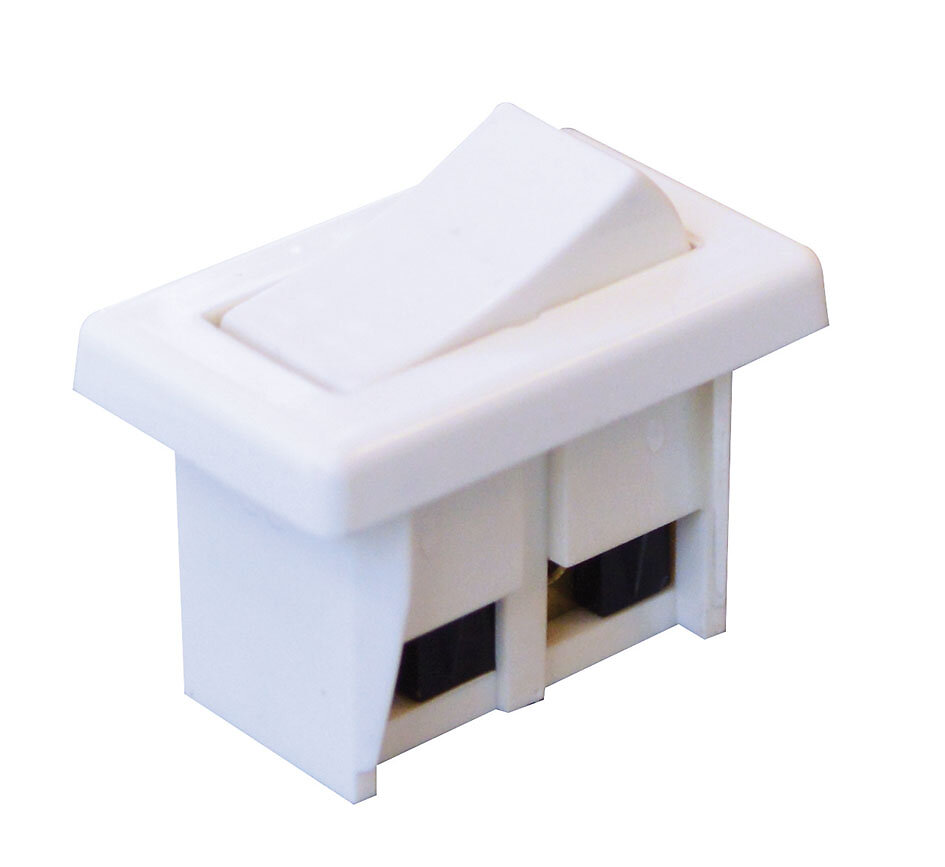 Interrupteur+à+bascule+bipolaire+27+16mm+2A+250V+blanc