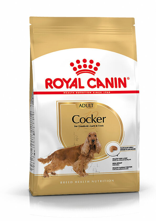 ROYALCANIN - Croquettes chien COCKER ADULT CHIEN PLUS DE 12 MOIS 3KG - large