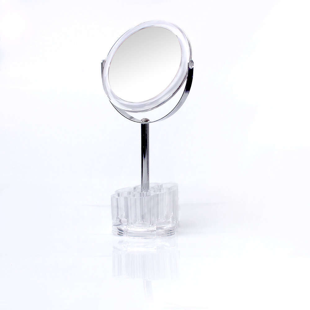 A&S - Miroir double face sur pied + rangement - large