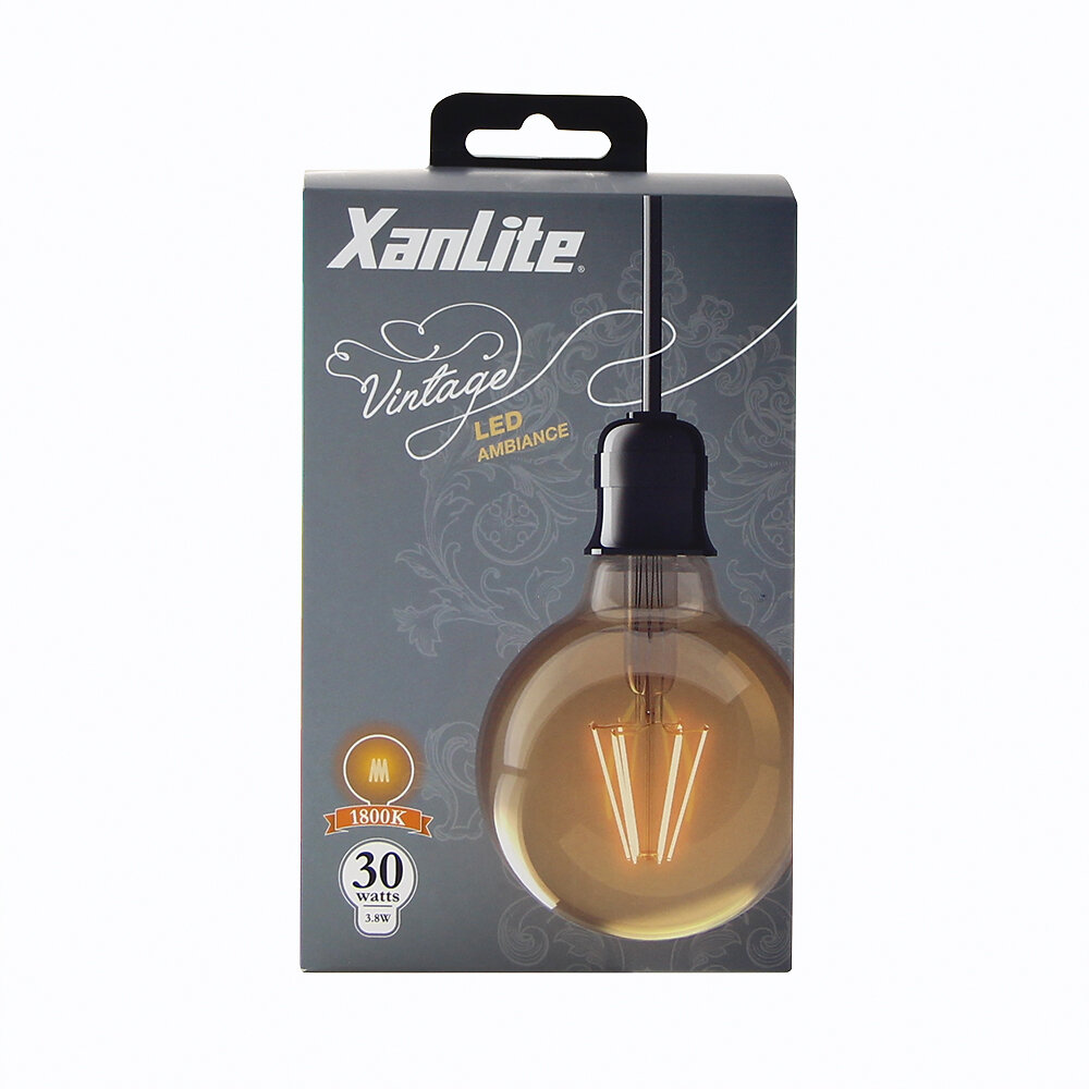 XANLITE - Ampoule led G95 vintage E27 3.8W 1800k - large