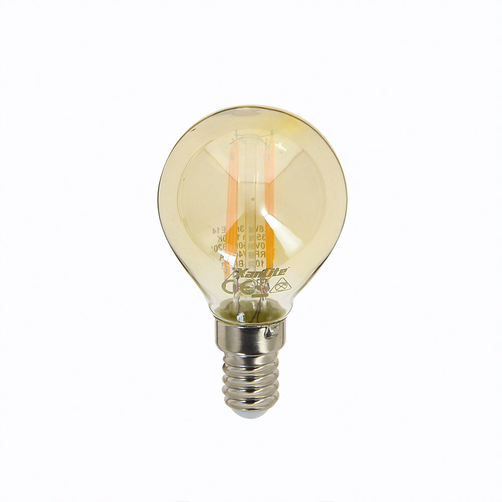 XANLITE - Ampoule LED spherique IP45 vintage E14 3.8W 1800k - large
