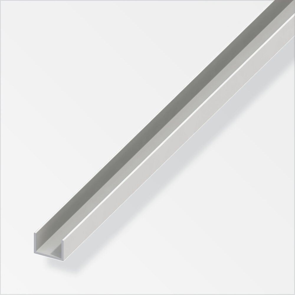Profilés de finition PVC blanc 2m H/U, nombreux modèles HJ: Profilés en U,  274 isocèles - montage 10,8 mm