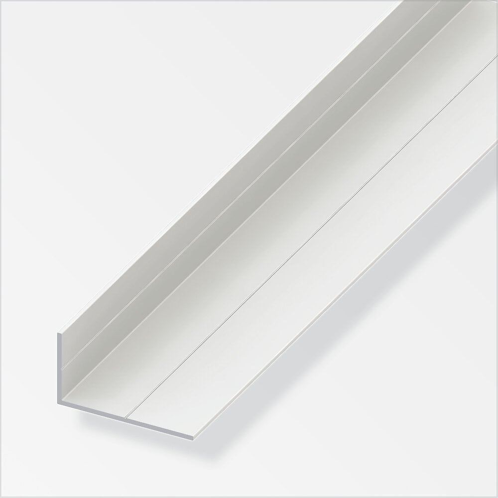 Cornière PVC 100 x 100 x 3 mm crantée 45° - gris 7035 - 1 colis